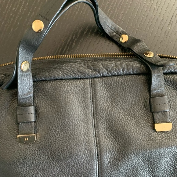 Halston Heritage Black Pebbled Leather Zipper Tote/Laptop bag. EUC - Picture 9 of 9